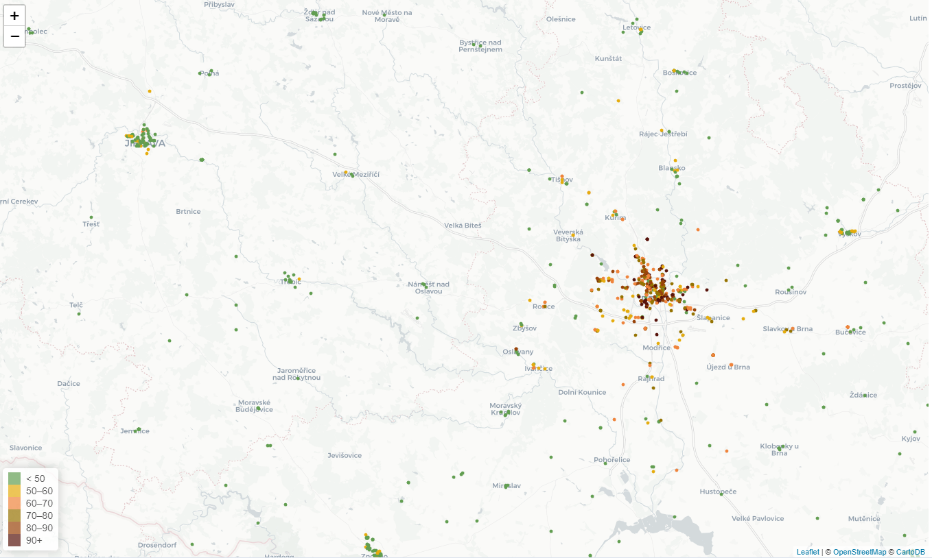 map of estates available for sale